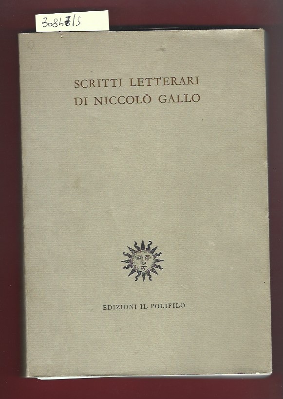 Scritti letterari di Niccolò Gallo
