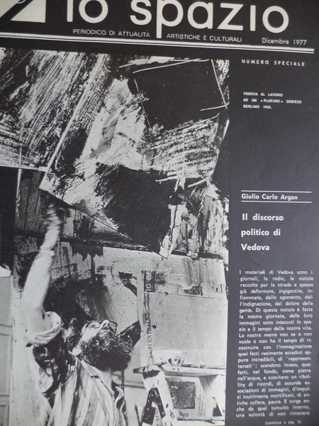 Numero speciale dedicato a Emilio Vedova