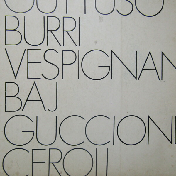 Guttuso Burri Vespignani Baj Guccione Ceroli