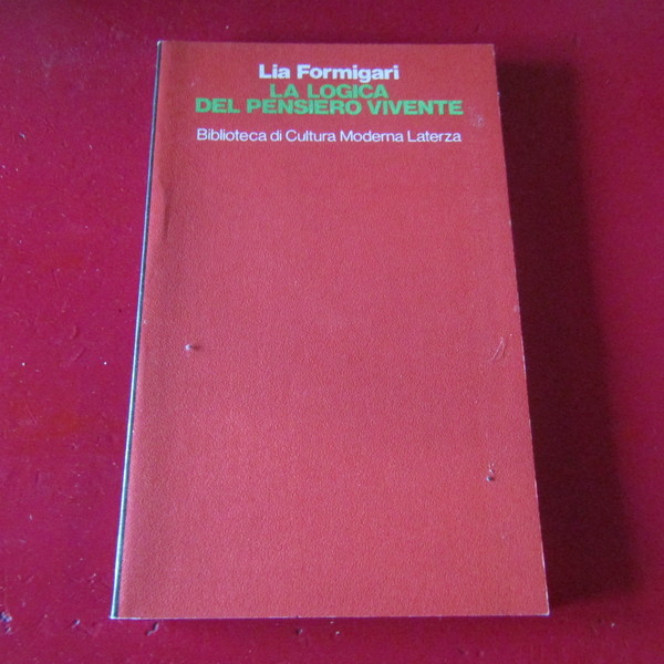 La logica del pensiero vivente