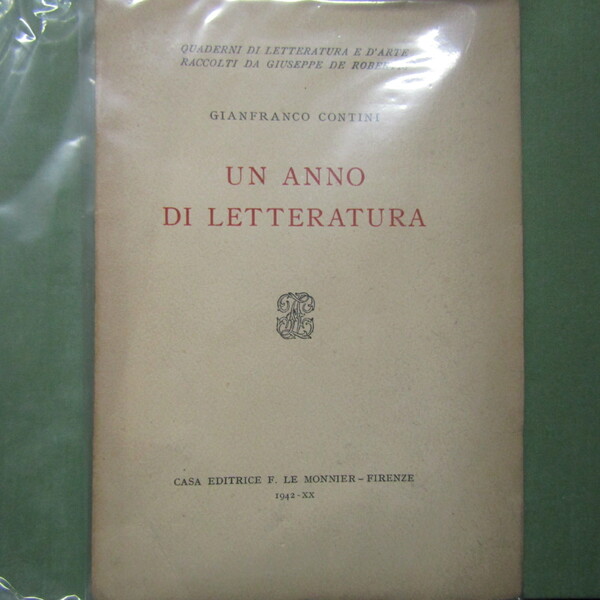 Un anno di letteratura