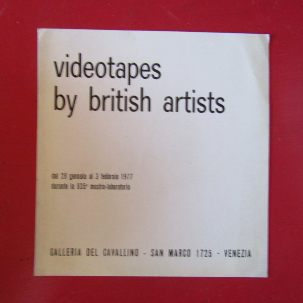 Videotapes by British Artists