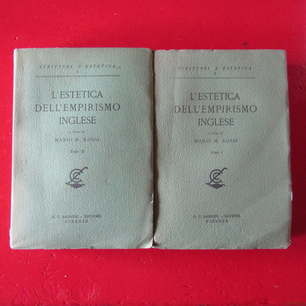 L'estetica dell'empirismo inglese ( Due Tomi )