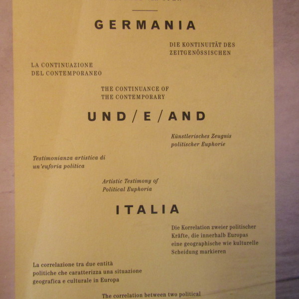 Germania und / e / and Italia - Die Kontinuitat …