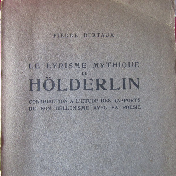 Le lyrisme mytique de Holderlin