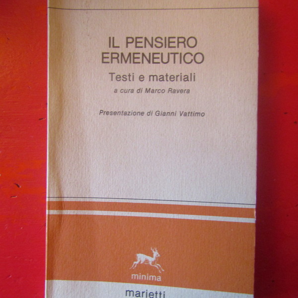 Il pensiero ermeneutico