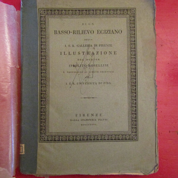 Di un Basso-rilievo Egiziano della I. E. R. Galleria di …