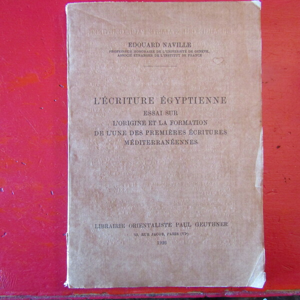 L'ècriture Egyptienne