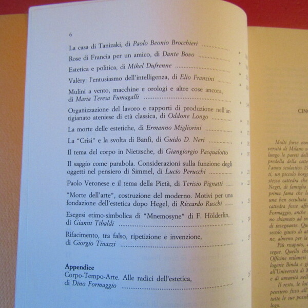 Dino Formaggio e l'estetica