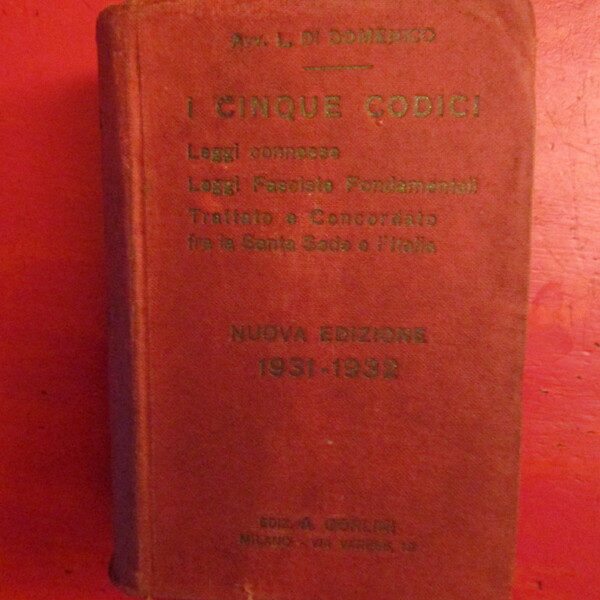 I Cinque Codici e Leggi Connesse
