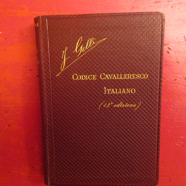 Codice Cavalleresco Italiano