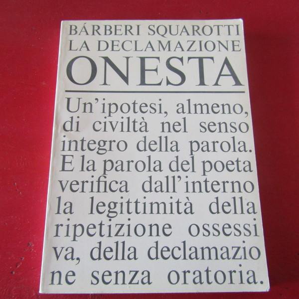 La declamazione onesta