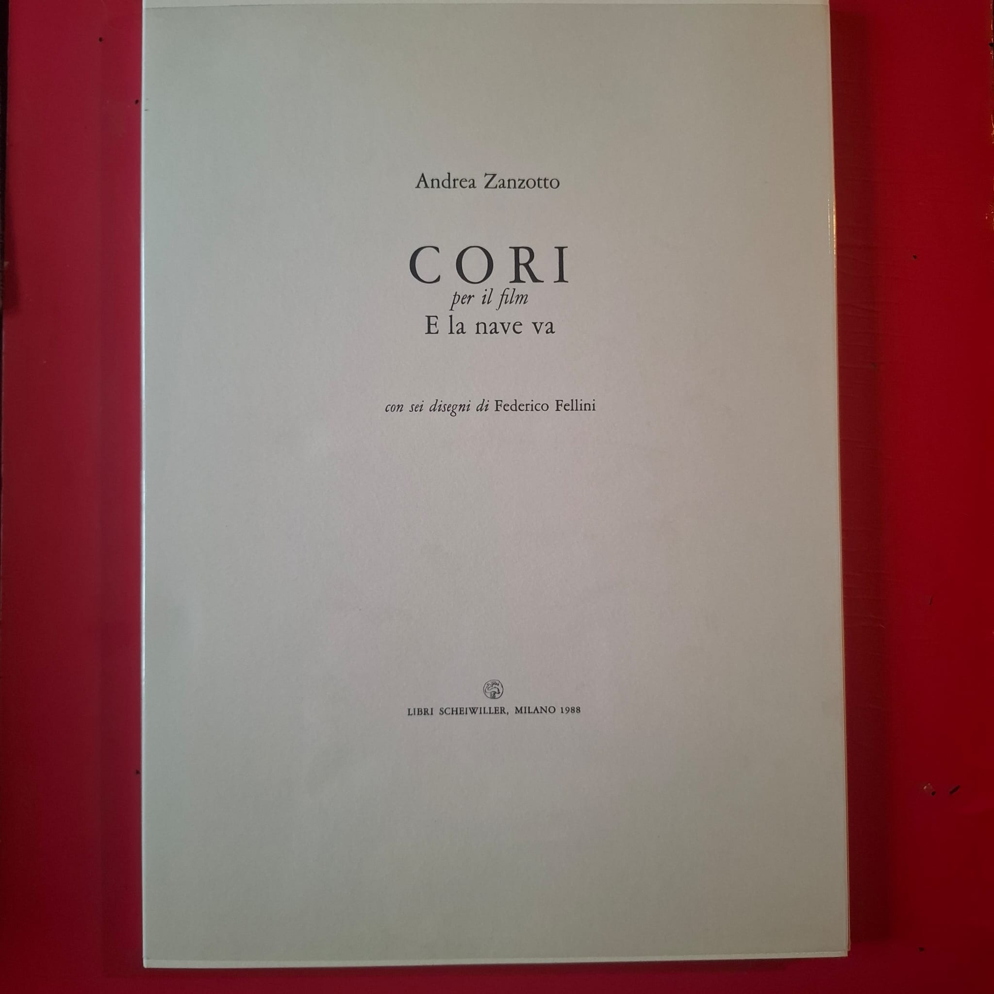 Cori per il film E la nave va