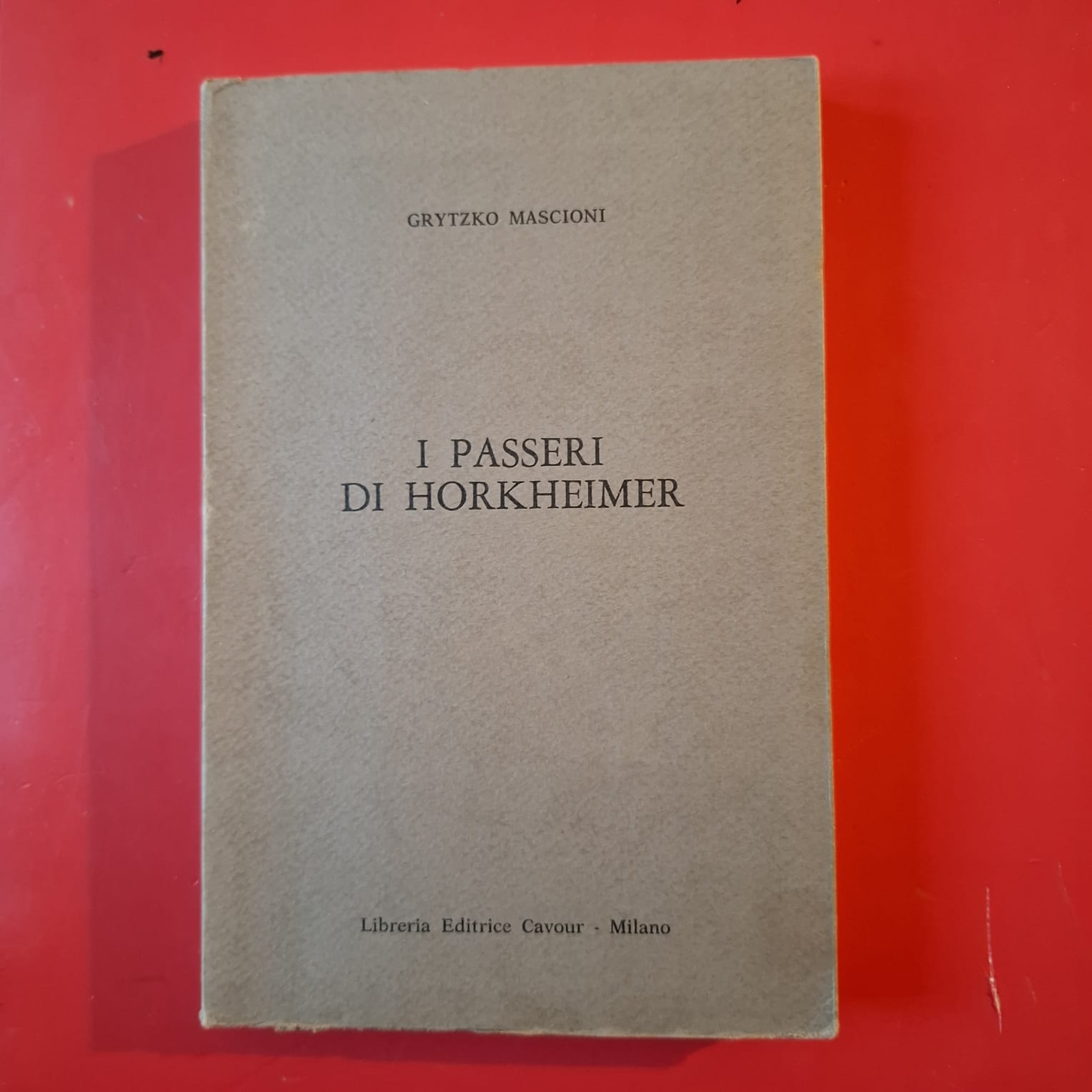 I passeri di Horkheimer