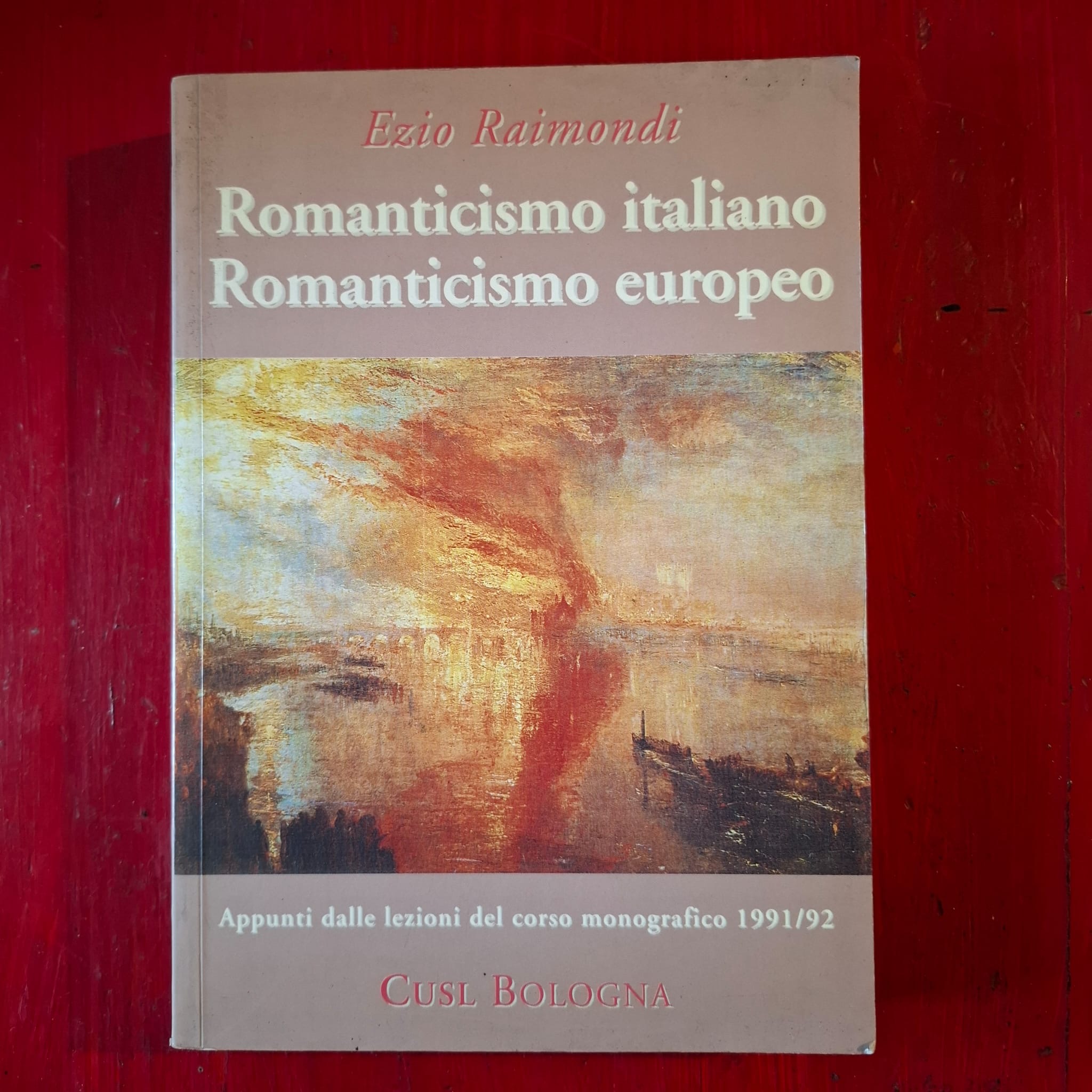 Romanticismo italiano Romanticismo europeo