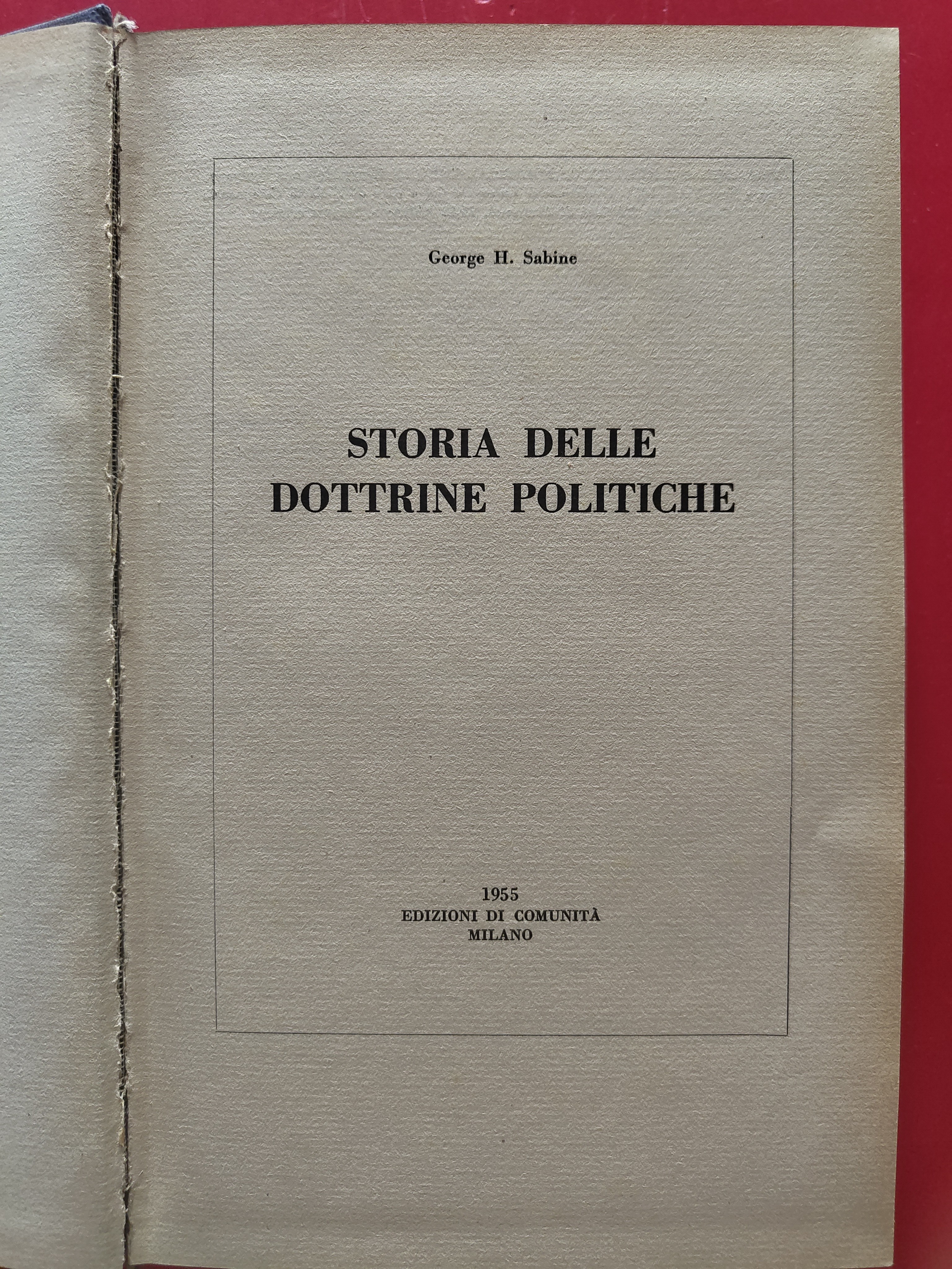 Storia delle dottrine politiche ( Volume I )
