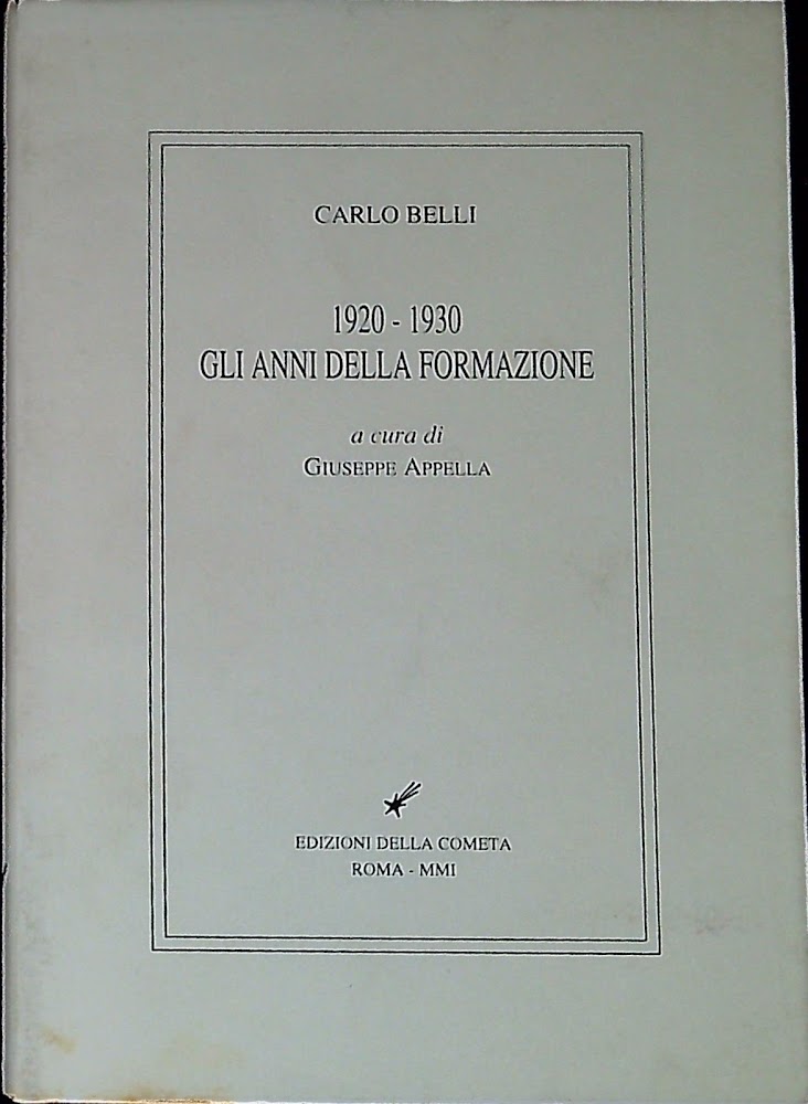 1920-1930 gli anni della formazione