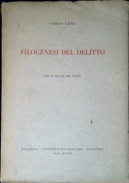 Filogenesi del delitto