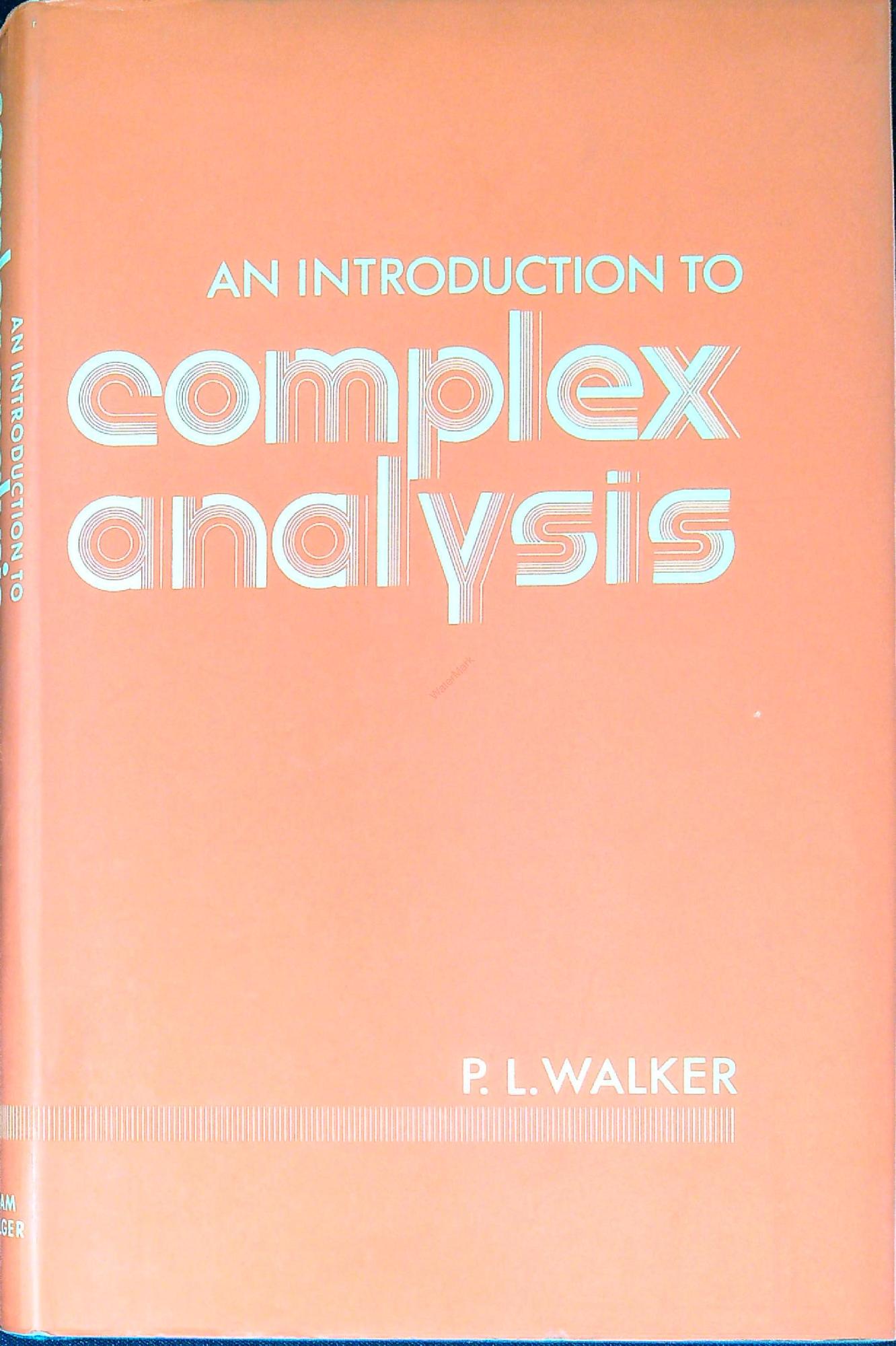 An introduction to complex analysis