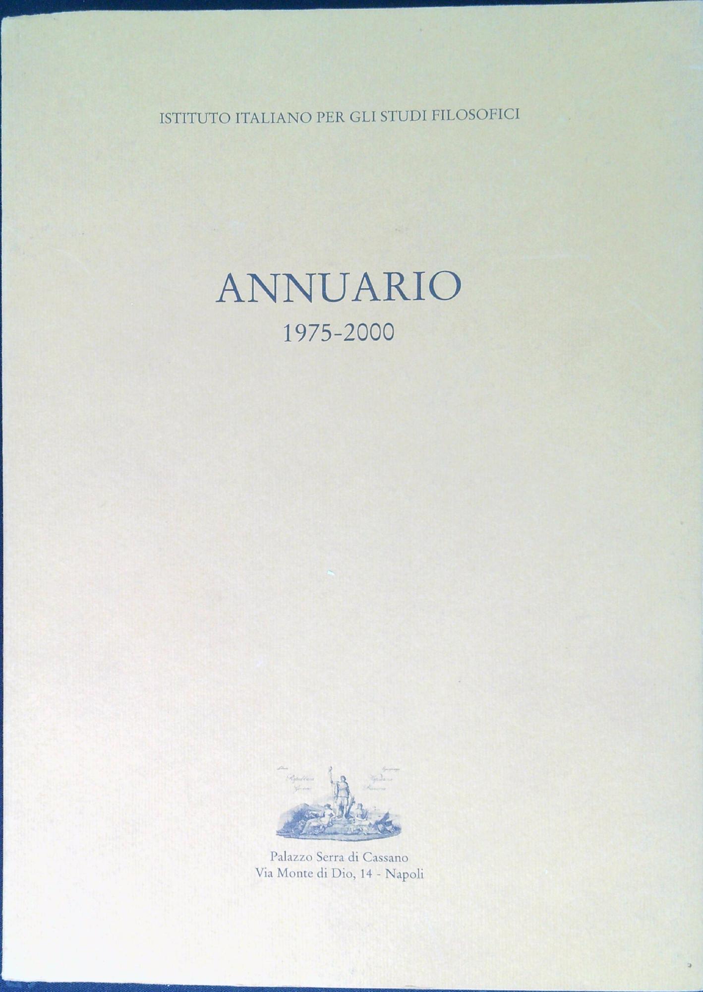 Annuario : 1975-2000