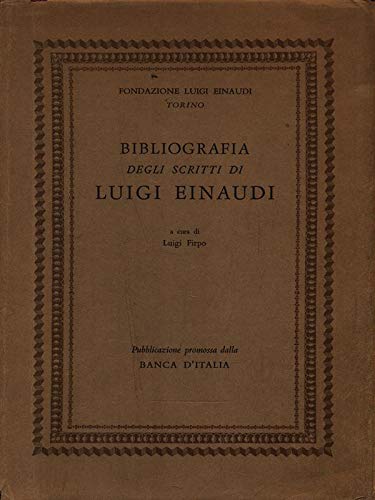 Bibliografia degli scritti di Luigi Einaudi