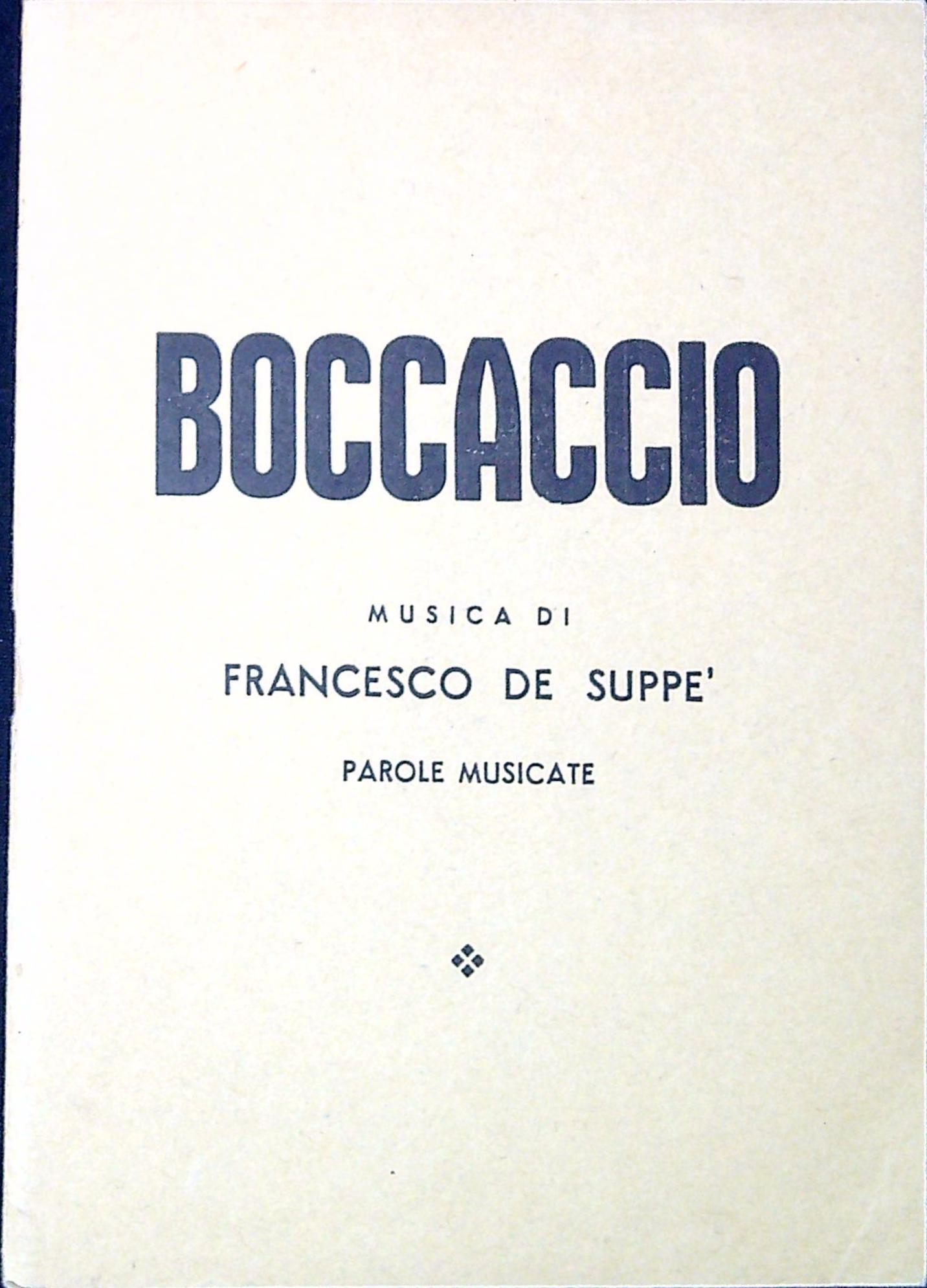 Boccaccio : parole musicate