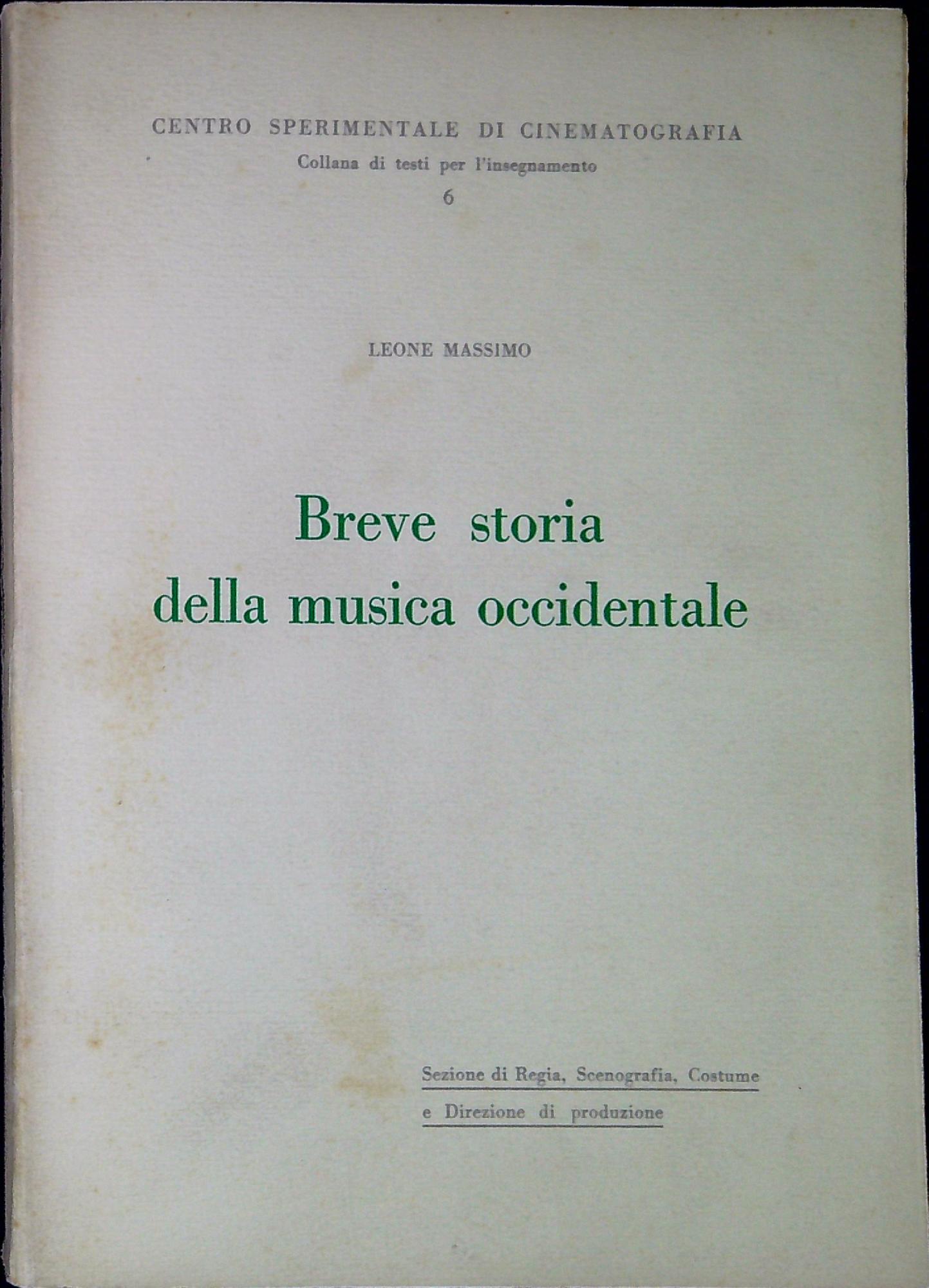 Breve storia della musica occidentale : corso di storia della …