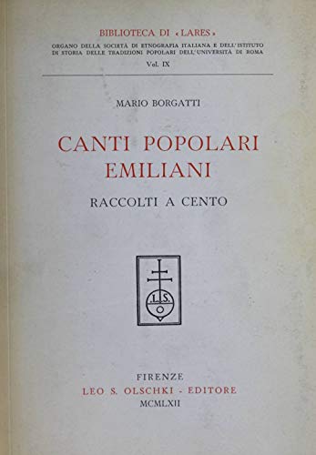 Canti Popolari Emiliani Raccolti A Cento