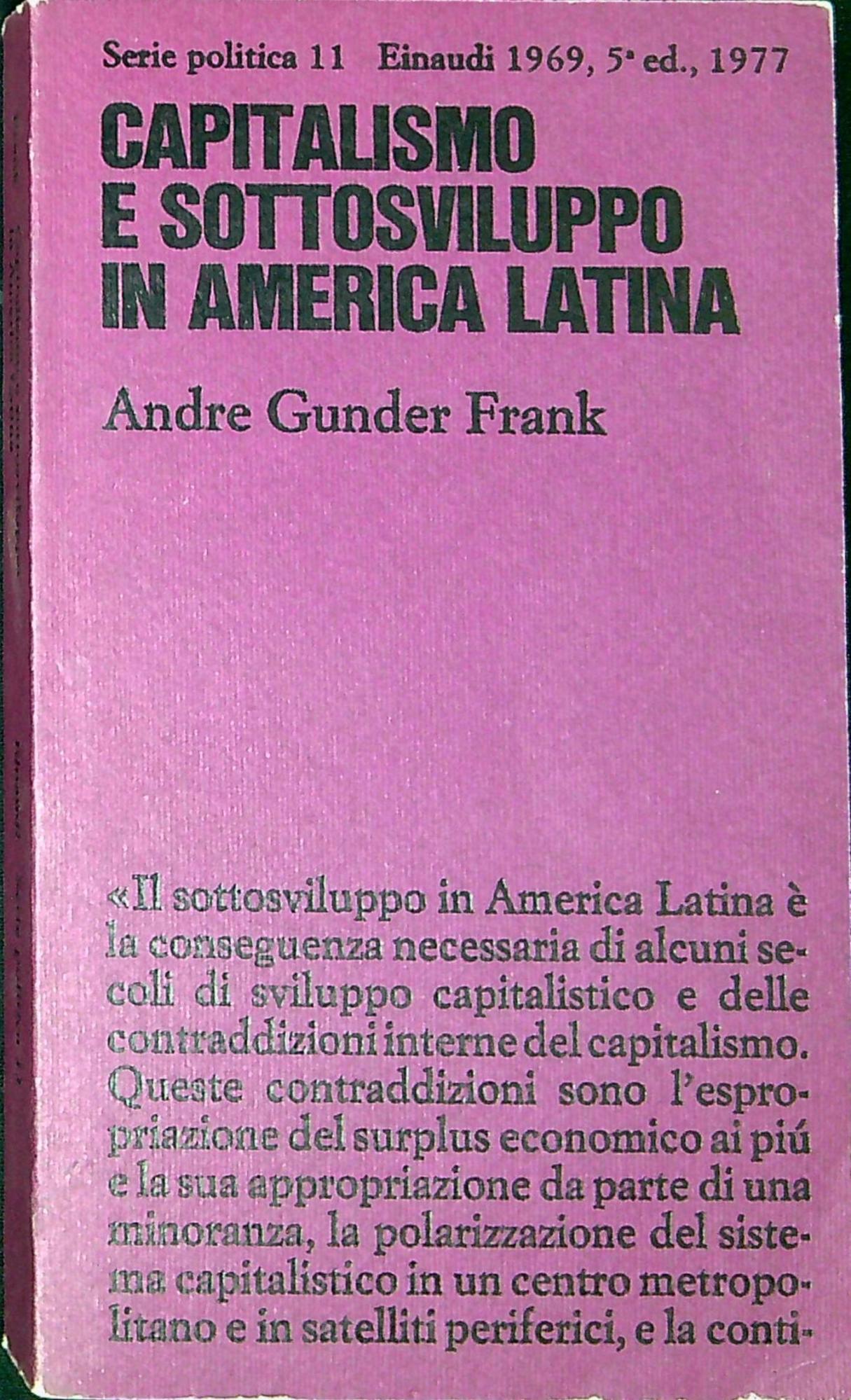 Capitalismo e sottosviluppo in America latina