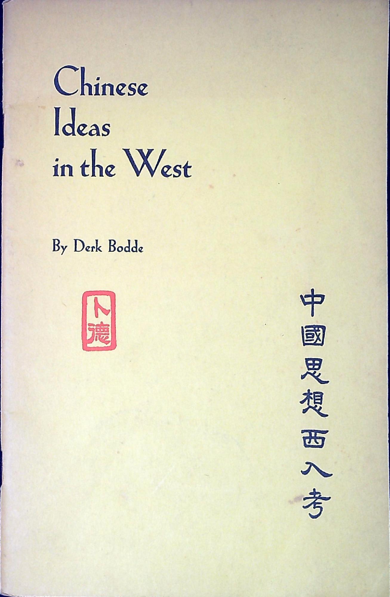 Chinese ideas in the west