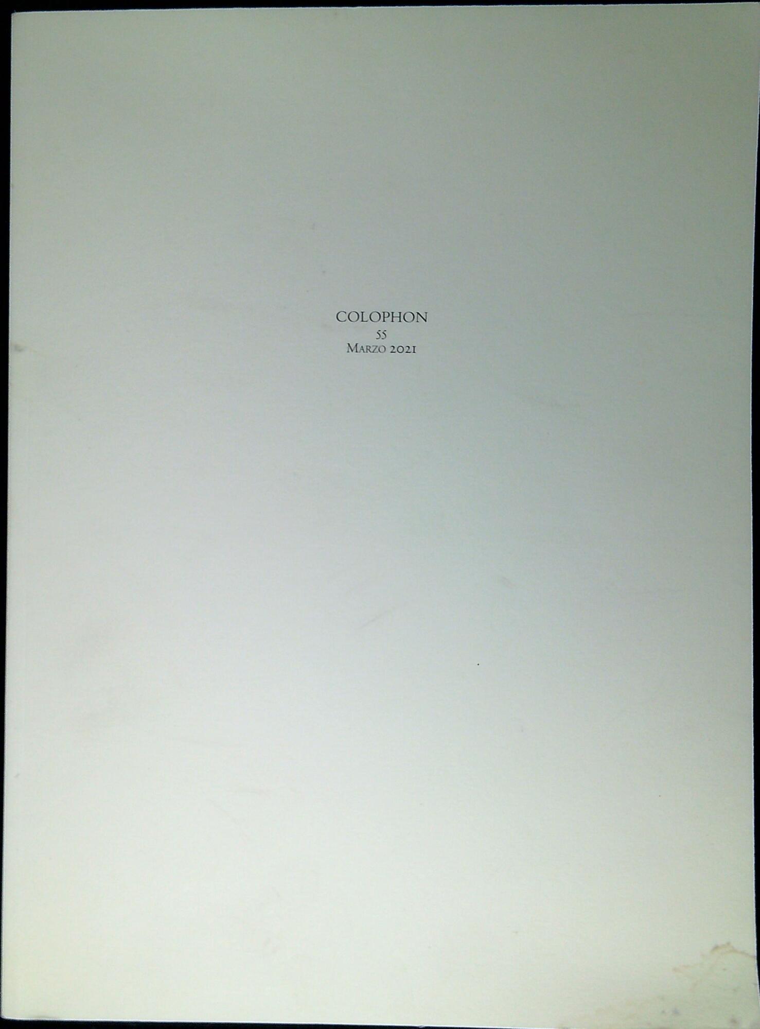 Colophon 55 Marzo 2021