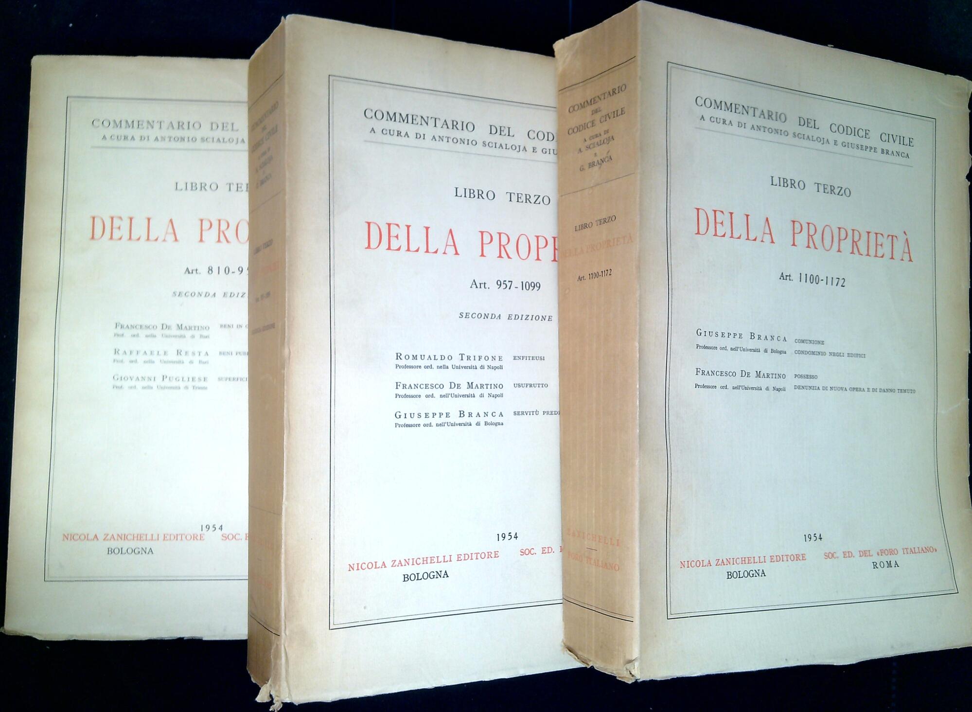 Commentario del Codice civile Libro terzo : Della proprietà. Tre …