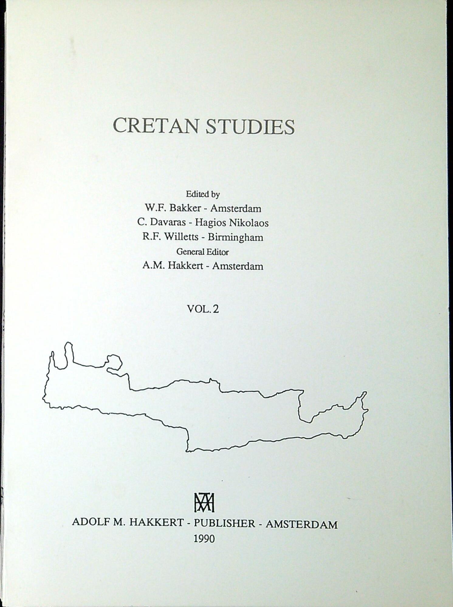 Cretan studies vol.2