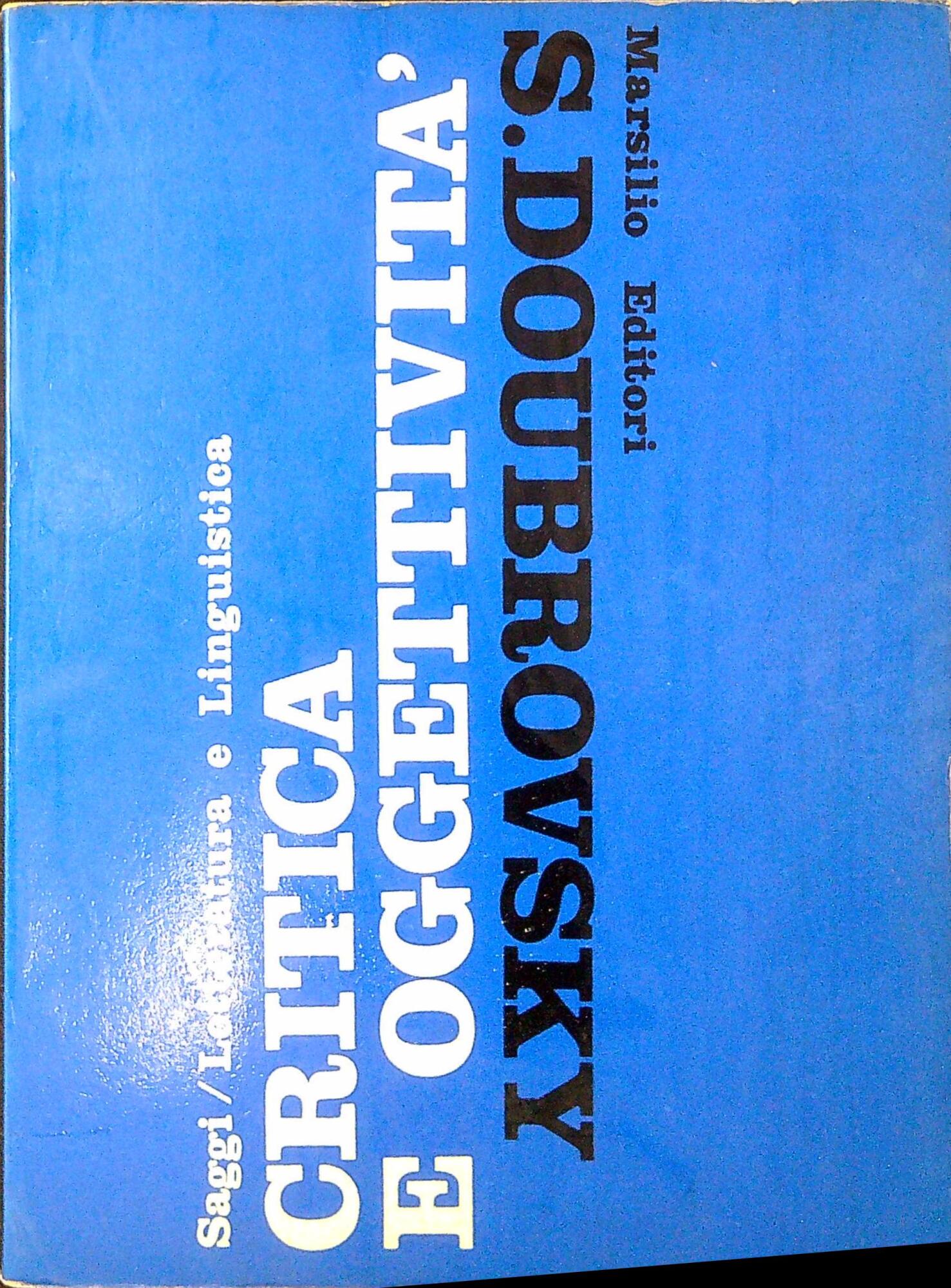 Critica e oggettività