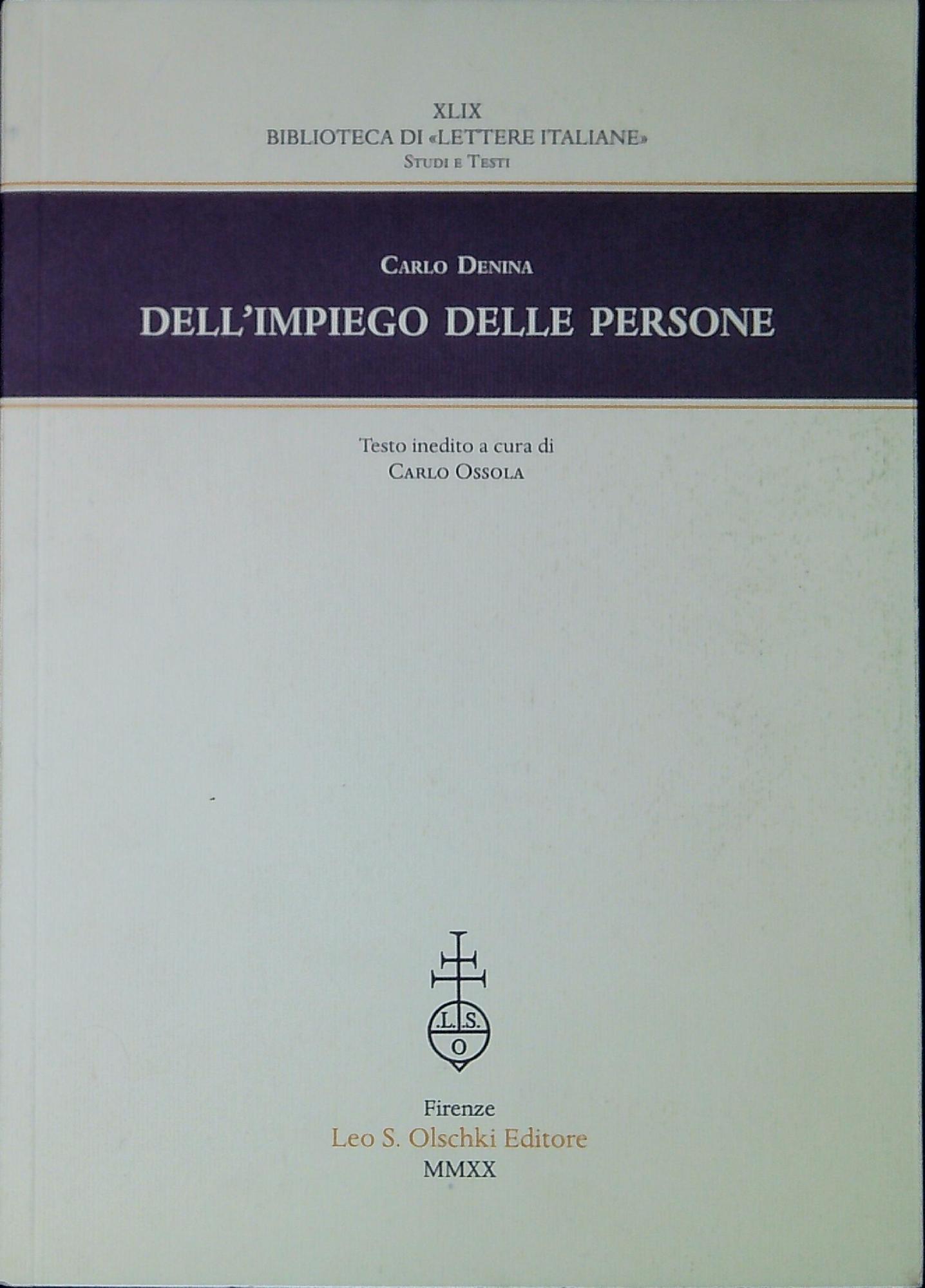 Dell'impiego delle persone