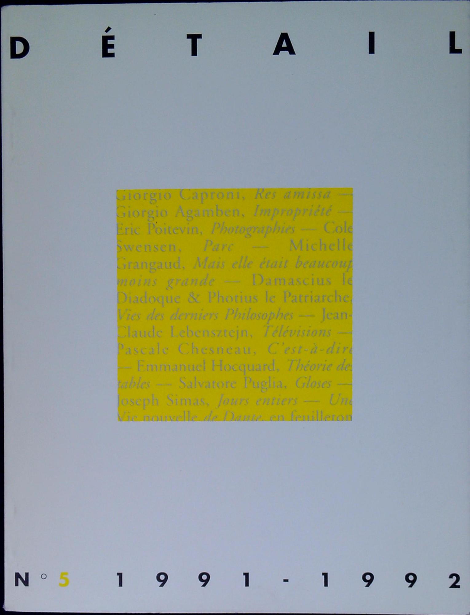 Détail n.5 1991-1992