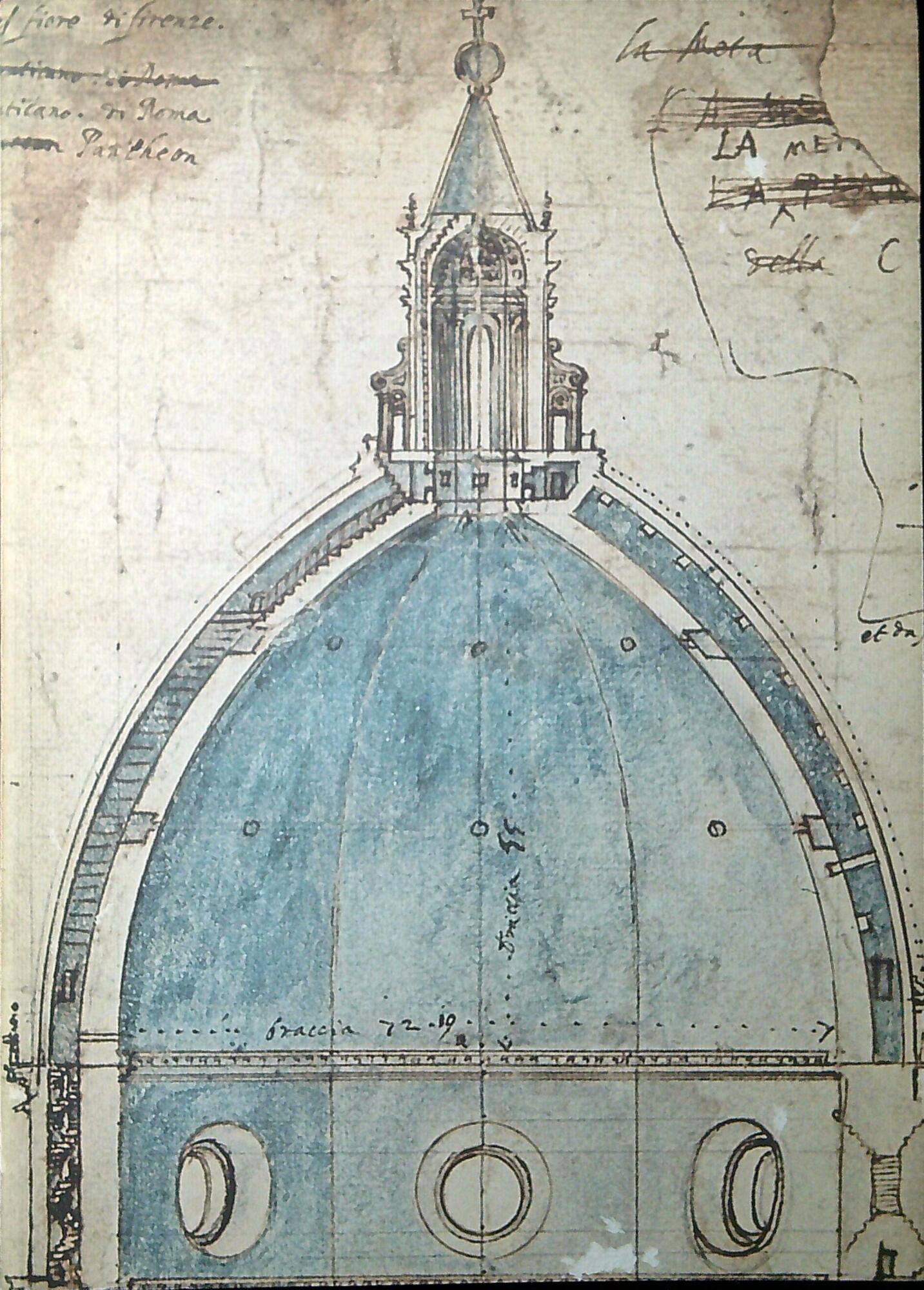 Disegni di fabbriche brunelleschiane