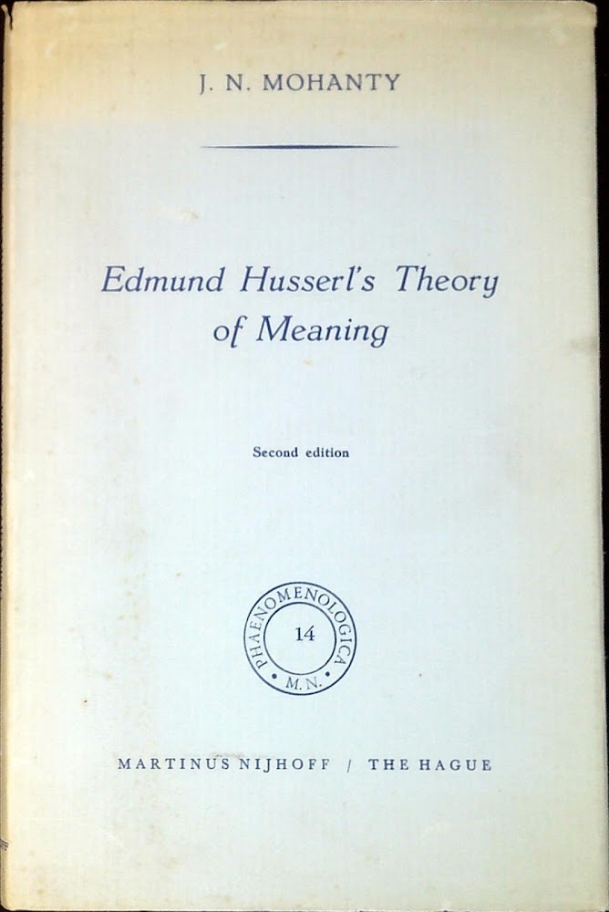 Edmund Husserlʼs theory of meaning