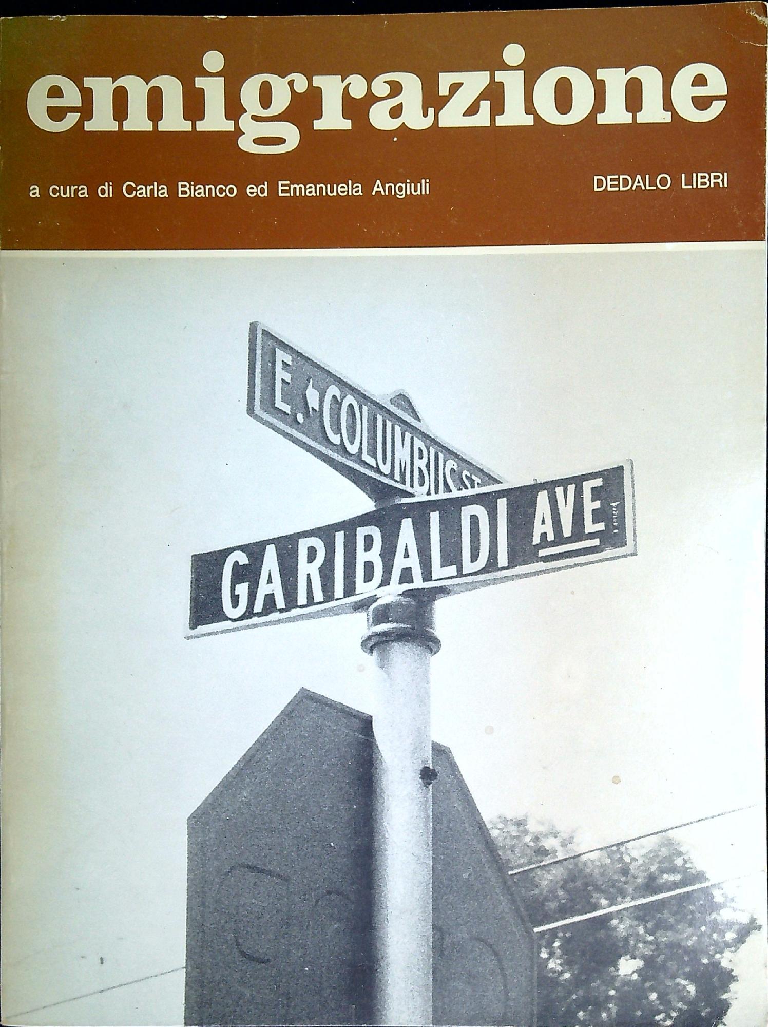 Emigrazione : una ricerca antropologica sui processi di acculturazione relativi …