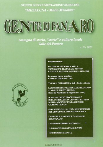 Gente di Panaro. Rassegna di storia, «storie» e cultura locale. …