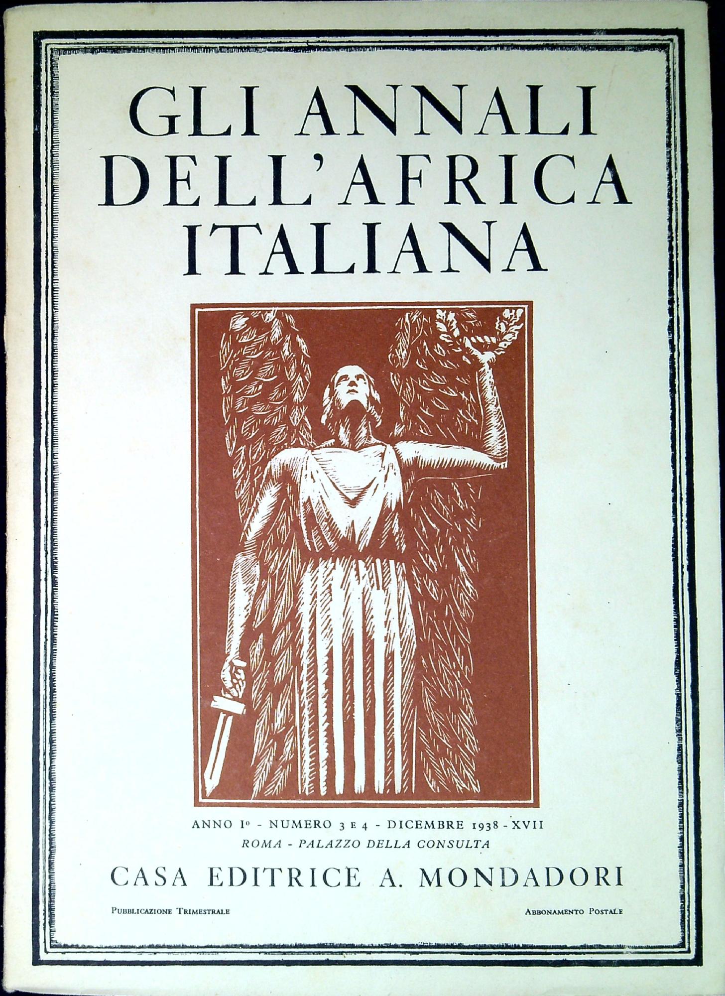 Gli annali dell'Africa italiana Anno I volume III -IV
