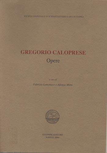 Gregorio Caloprese. Opere