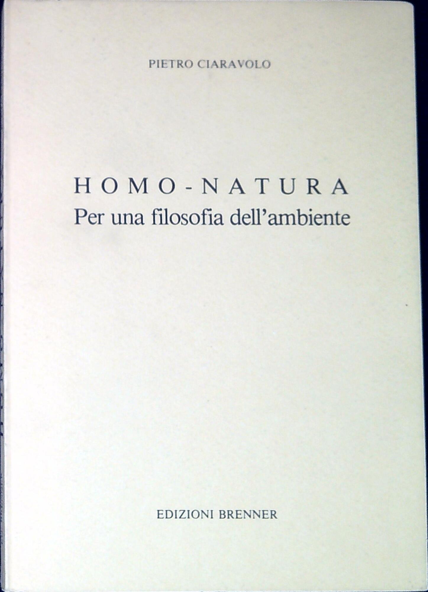 Homo-Natura per una filosofia dell'ambiente