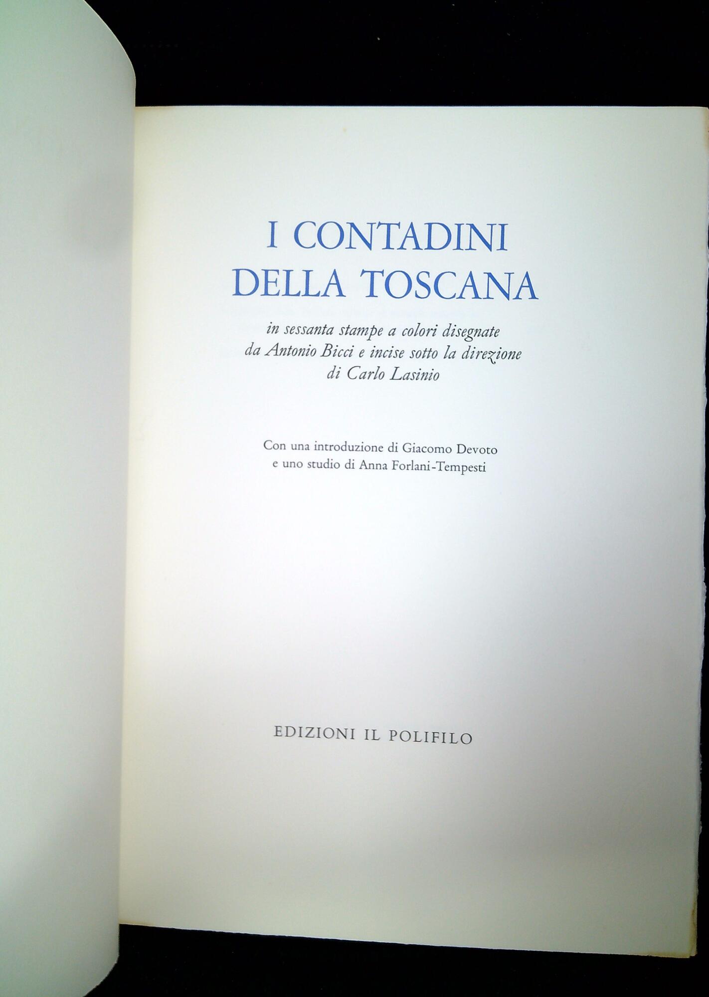 I Contadini della Toscana : in sessanta stampe a colori