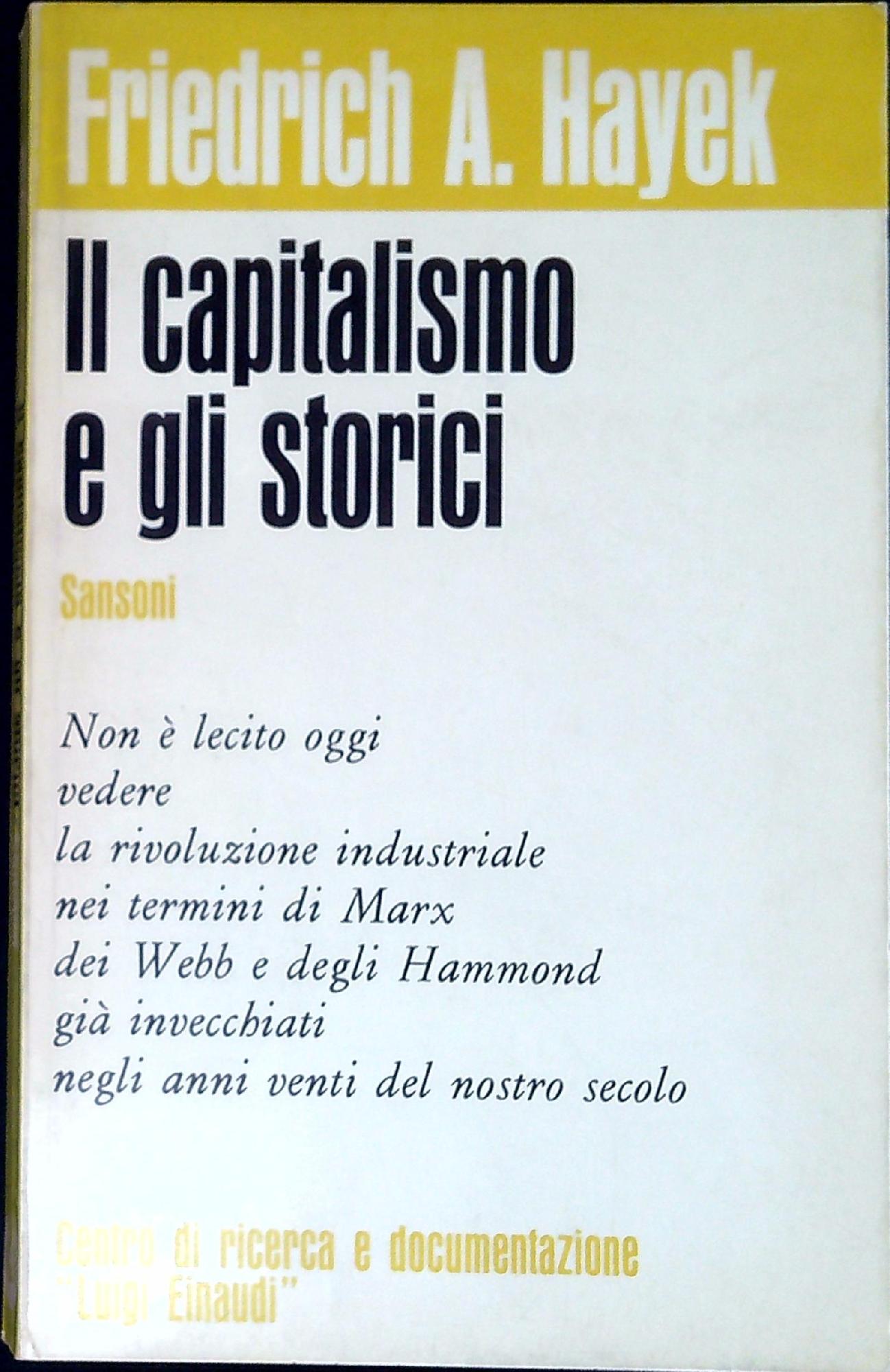 Il capitalismo e gli storici