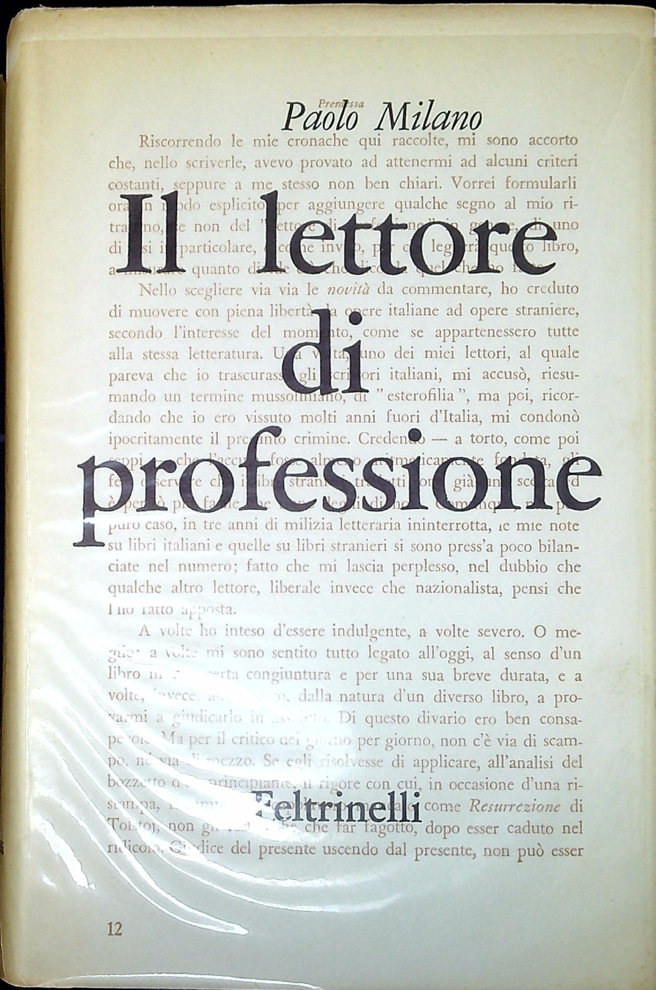 Il lettore di professione