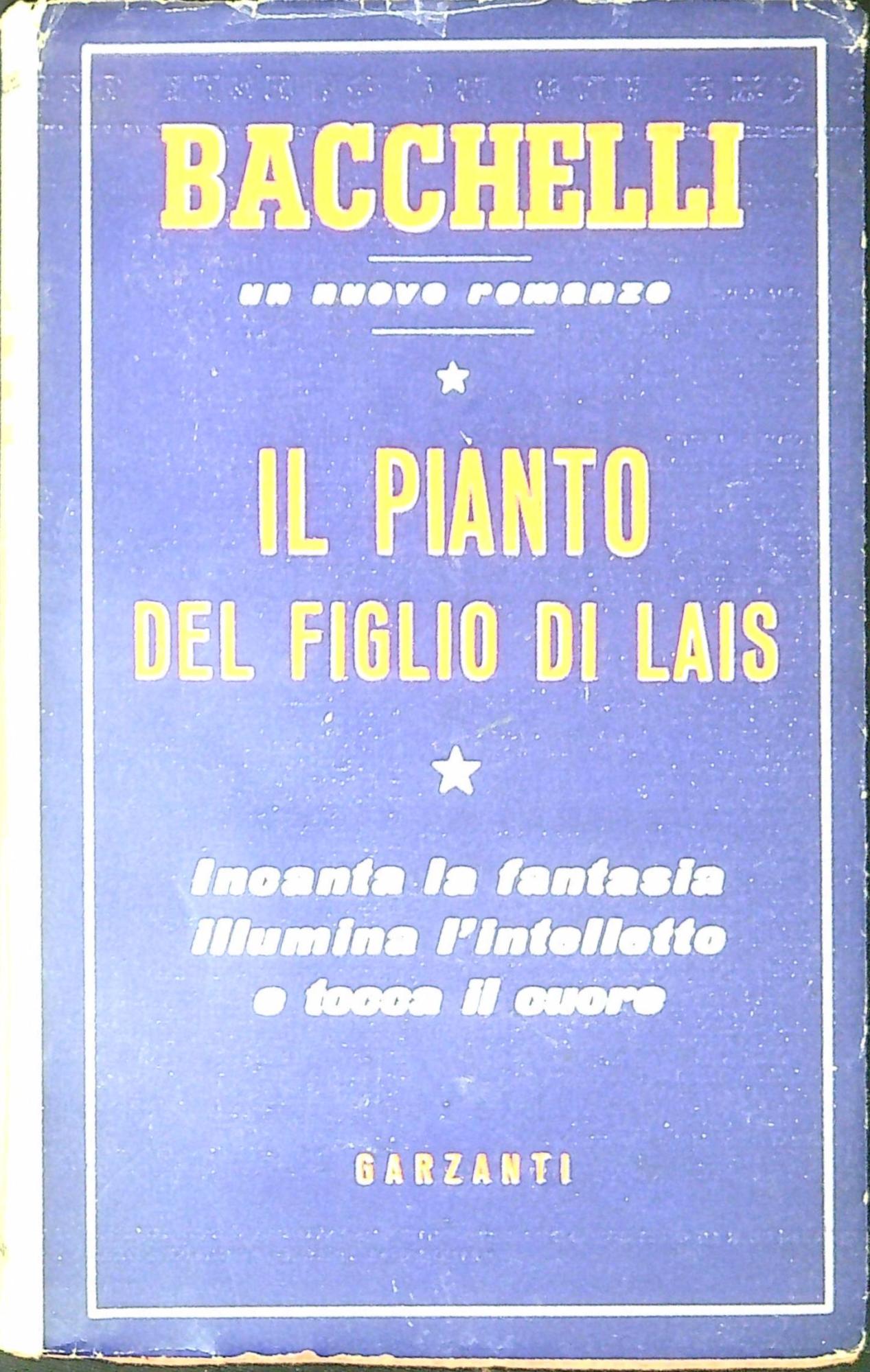 Il pianto del figlio di Lais : storia di un …