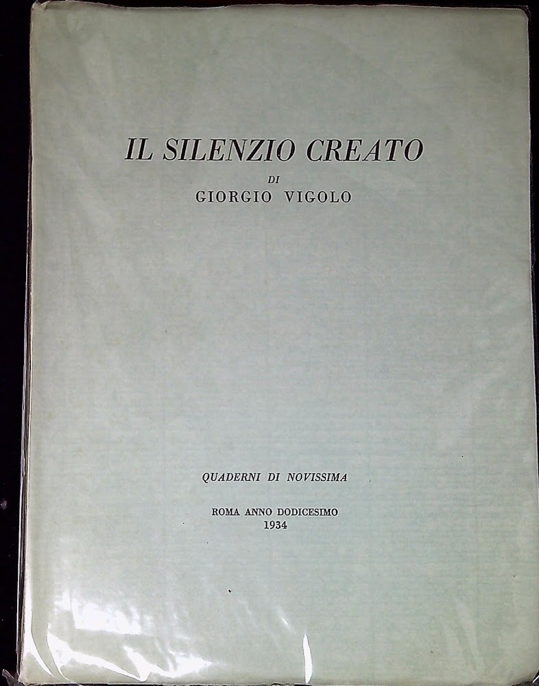 Il silenzio creato