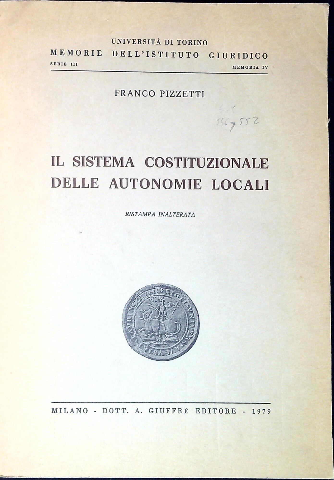 Il sistema costituzionale delle autonomie locali