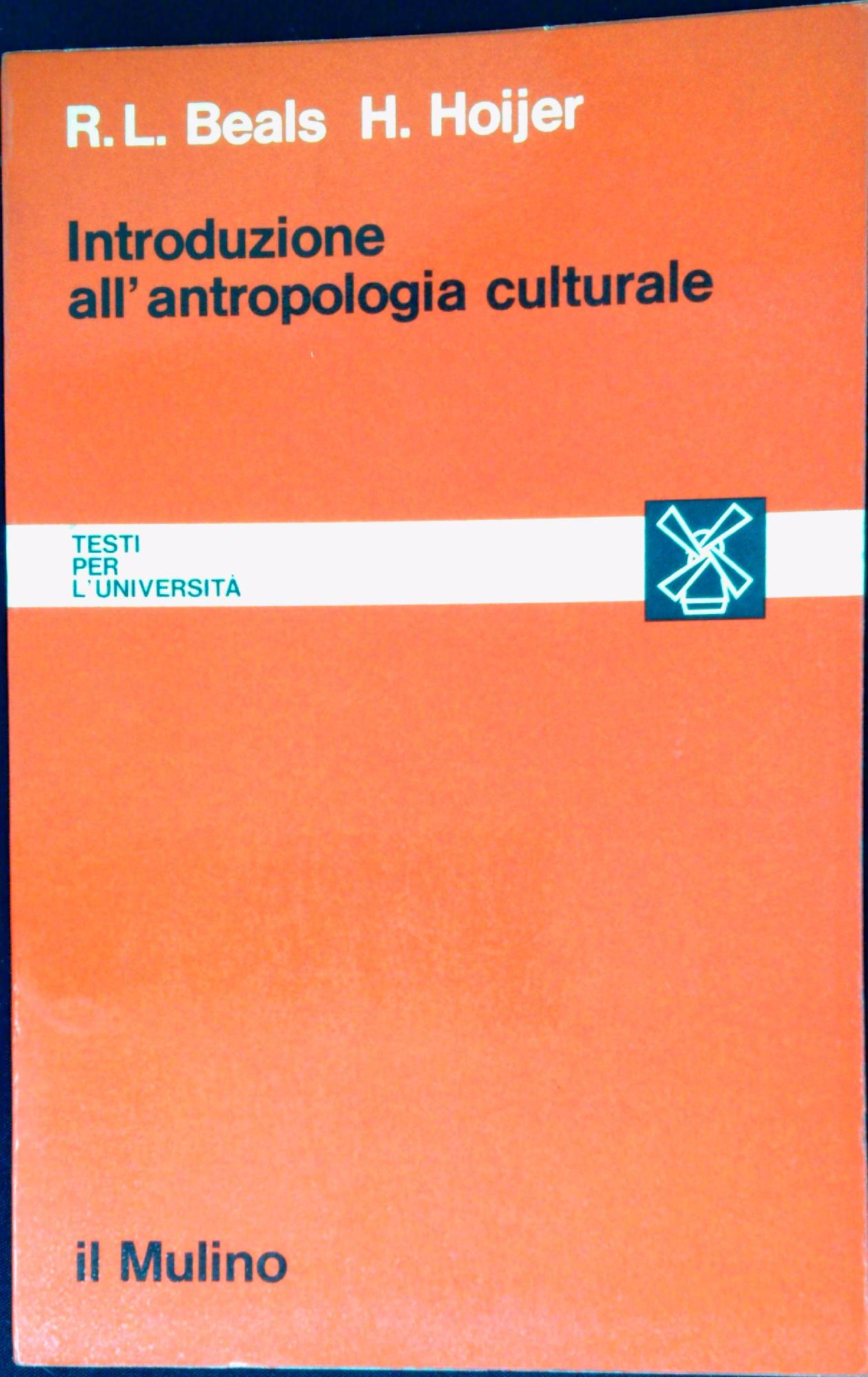 Introduzione all'antropologia culturale